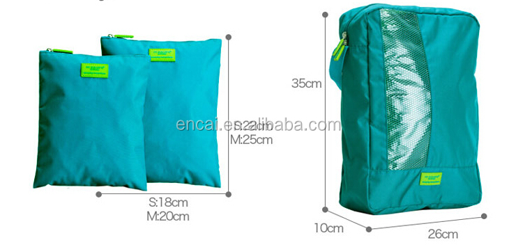 旅行フォールディング高品質encai7個荷物保管袋セット/organierファッション衣類用・トイレタリーバッグのセット問屋・仕入れ・卸・卸売り