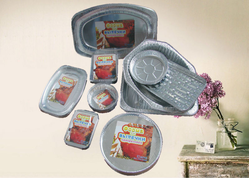 8011 aluminium foil baking container is well used for food catering
