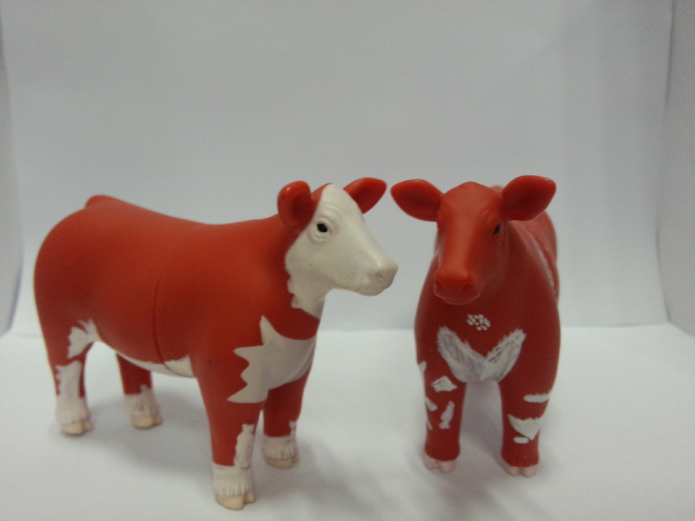 軟質プラスチック製の家畜のおもちゃ/子供おもちゃビニール/rubber牛の図問屋・仕入れ・卸・卸売り
