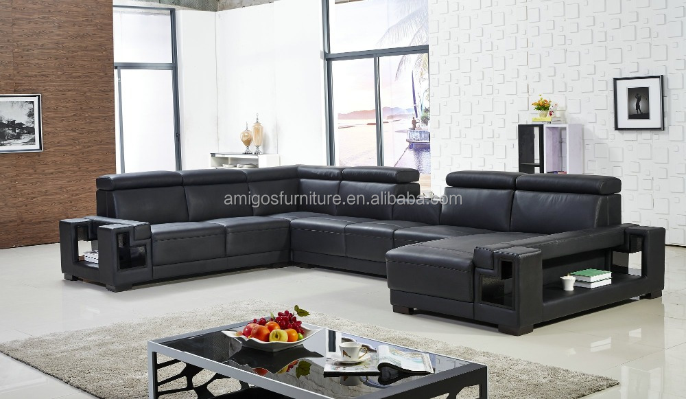 Luxury L-shaped couch,latest design couch bed
