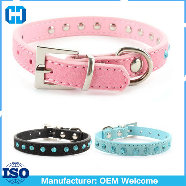 Factory-Price-Small-Pet-Dog-Velvet-PU-Leather-Collar-Puppy-Cat-Crystal-Rhinestone-Neck-Strap (2)