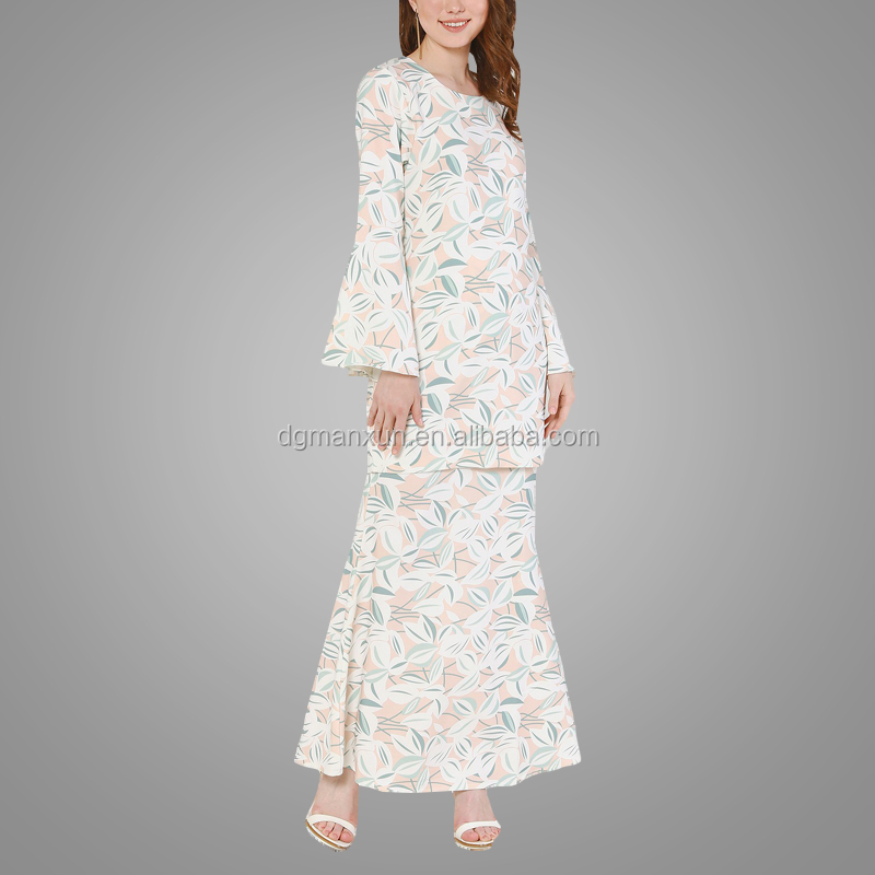 Newest fashion long printing baju kurung modest muslim women clothing (2).jpg