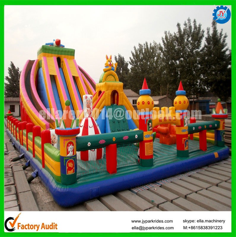 children funny game inflatable minions bouncy castle