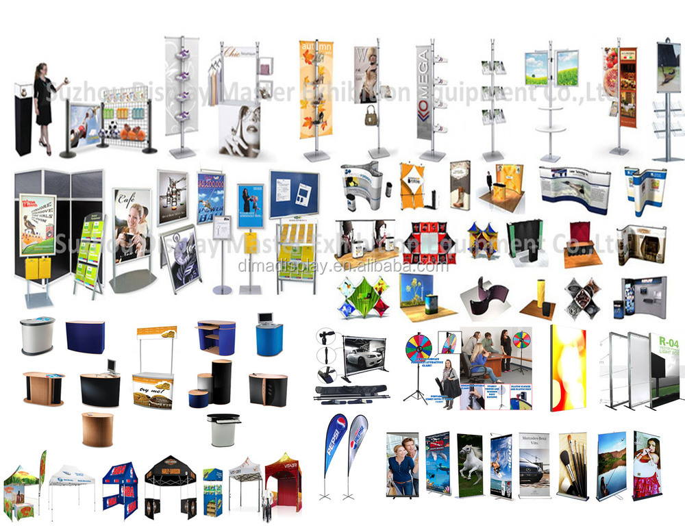 Dm Aluminum 6063t5 Tension Fabric Banner Stand Folding Panel