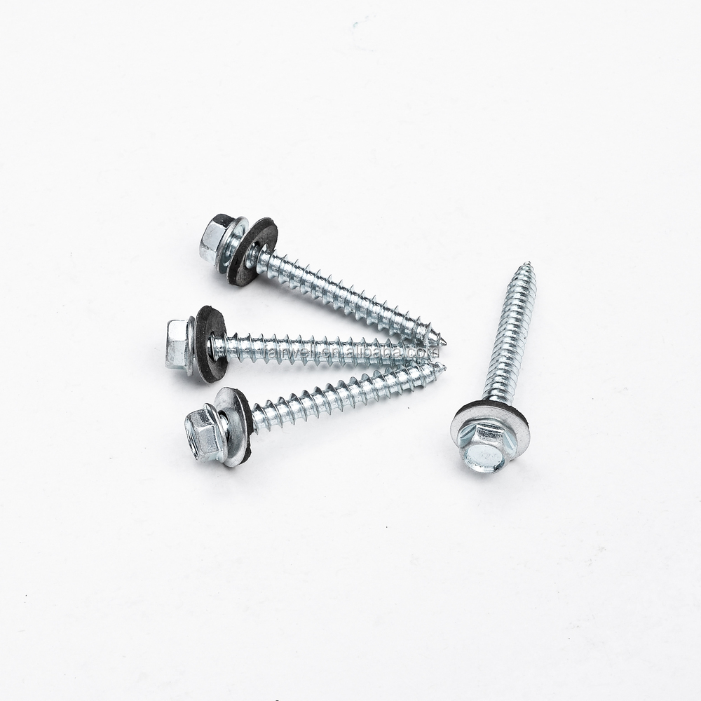 Hex Washer Head Self Tapping Screws With Rubber Washer Buy Self