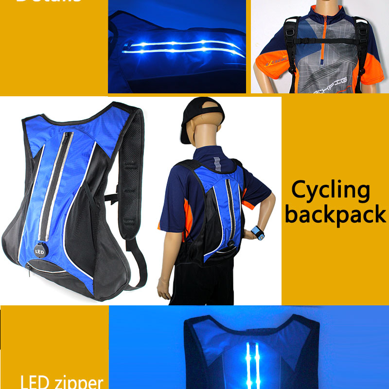 バッグを旅行するledライトアップ光るpacksackサイクリング用bycicle仕入れ・メーカー・工場