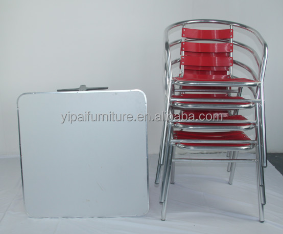 ガーデンアルミガラスラウンドテーブルと椅子YC001A、YT40B仕入れ・メーカー・工場