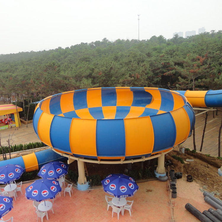 Qingfeng 2017 carton fair tornado water slide behemoth bowl water park equipment