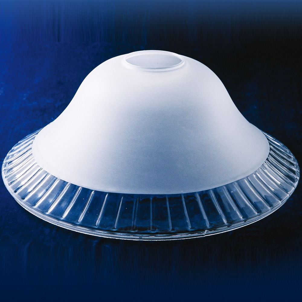 White Color Borosilicate Glass Round Dome Lighting Frosted Glass Lamp