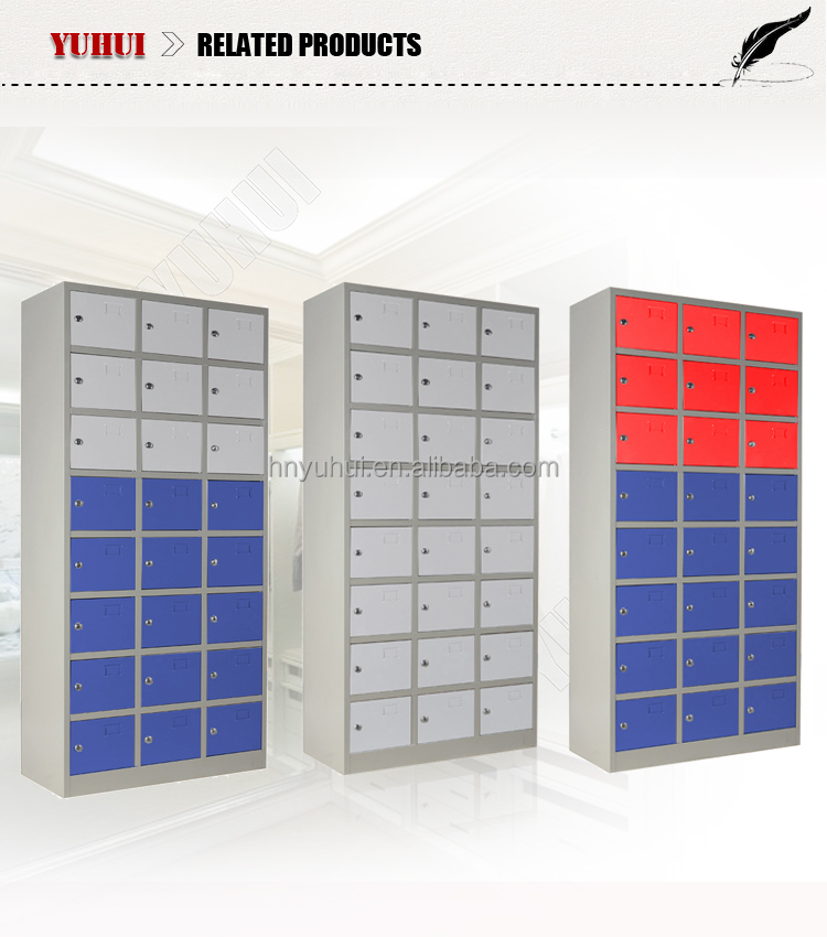 Small Doors Metal Storage Cabinet 24 Doors Steel Storage Locker