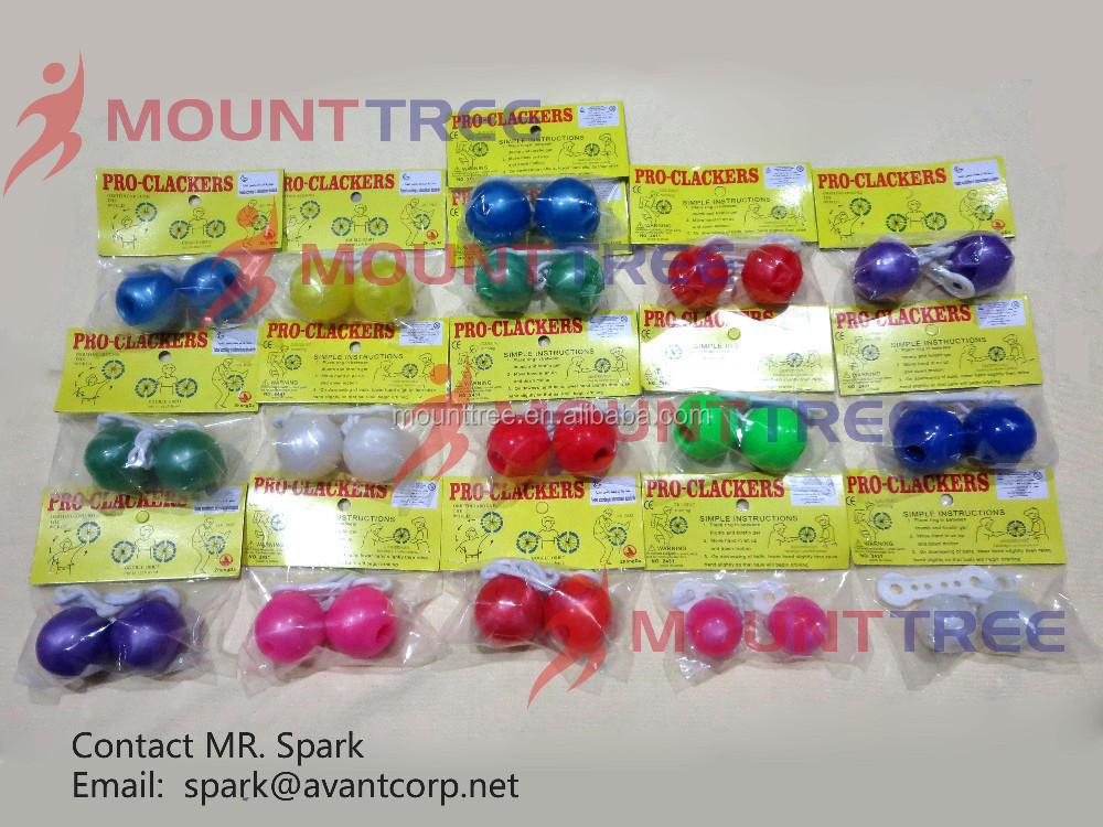 Pro-Clackers Ball set with header card