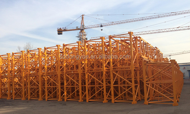 Tc5010、 50mアームの長さ、 先端荷重1.0トン、 4tタワークレーン中国仕入れ・メーカー・工場