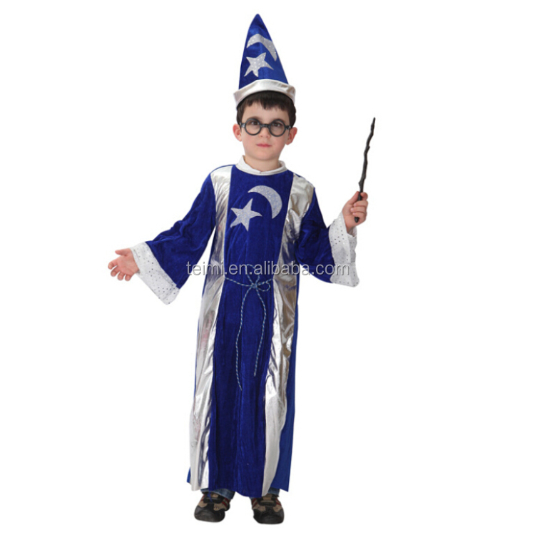 新しいスタイルのファッション子供ハロウィン子供の魔法のウィザード衣装仕入れ・メーカー・工場