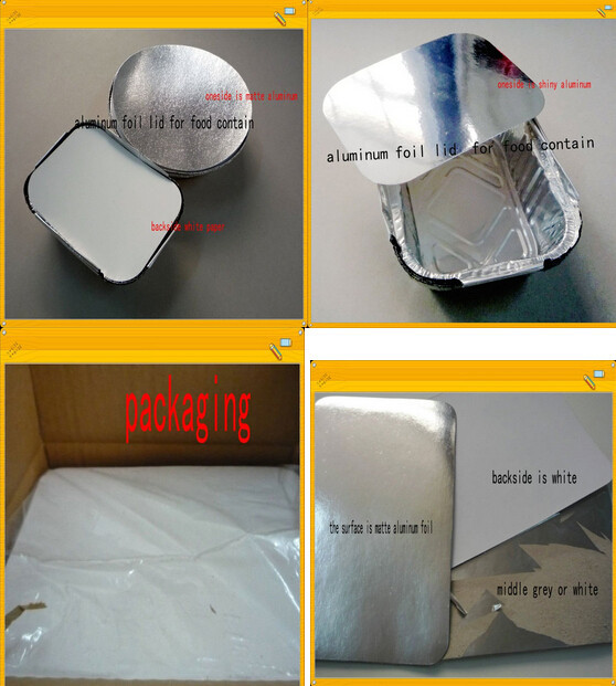 Hot Sale Aluminium Foil Containers Laminated Paper Board Lids Buy
