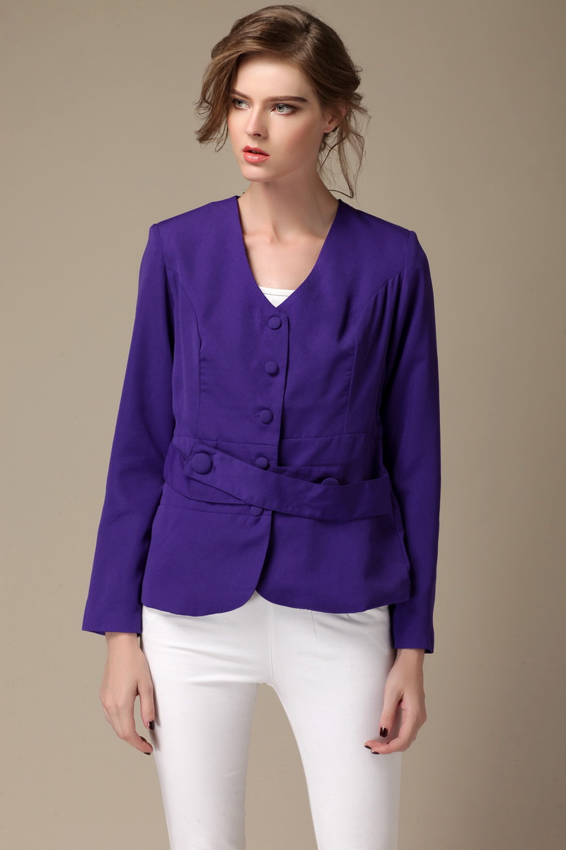 3455- 10#f0012014年熱い販売の株式の服ヨーロッパに輸出されていレディース大きいサイズ春と秋の長い- の長袖ジャケット仕入れ・メーカー・工場