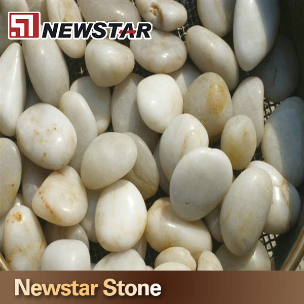 人気のある中国の白の自然石の小石問屋・仕入れ・卸・卸売り