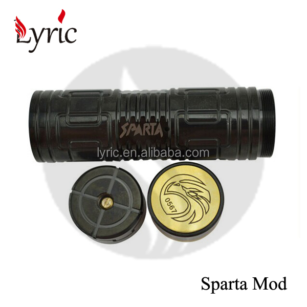 Newest SS black mechanical mod 26650 Sparta mod