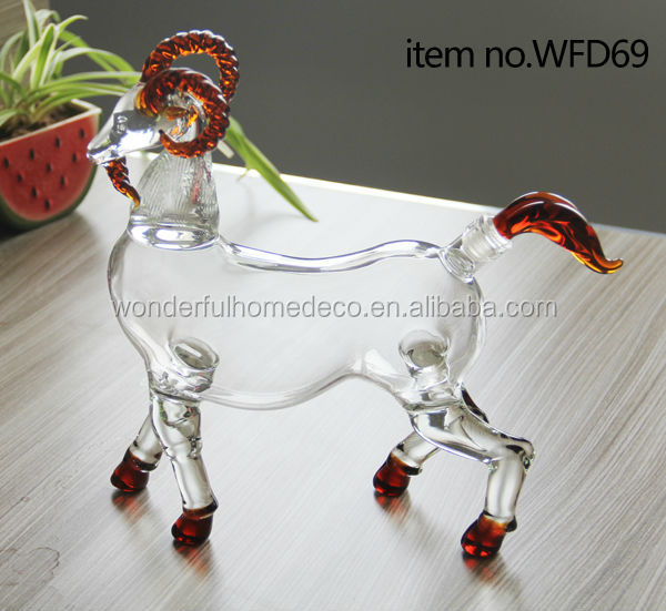 Animal Shaped Glass Bottles/700ml Clear Glass Liquor Bottle/empty Glass