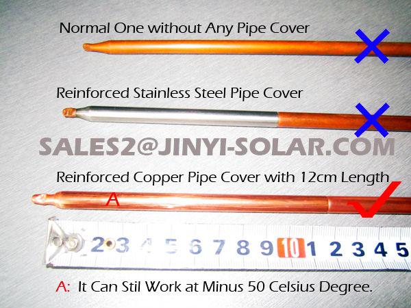 24en12975管ソーラーkeymarkヒートパイプのガラス管の真空太陽熱温水コレクター嘉興問屋・仕入れ・卸・卸売り