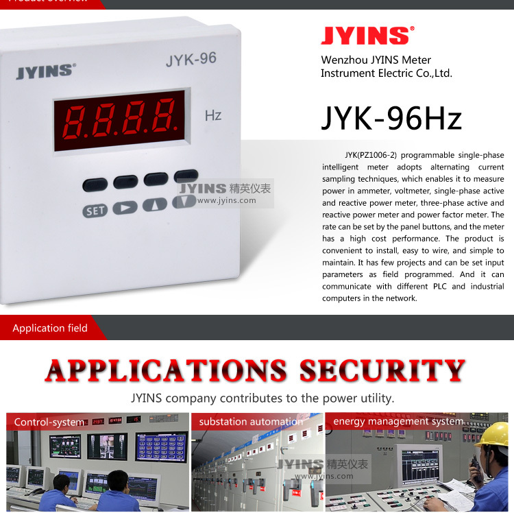 新しいjyk-96-hzプログラマブルデジタル周波数計単相仕入れ・メーカー・工場