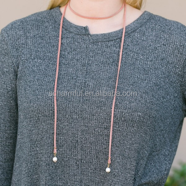 Leather Convertible Choker Pearl Necklace.jpg