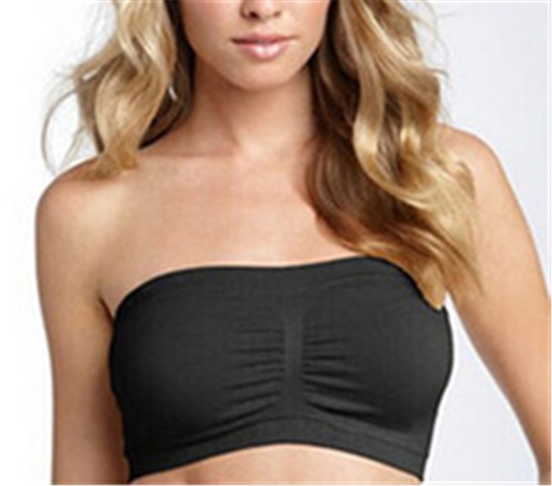 Crop Top Bra Boob Tubes Women Comfort Strapless Deportes Bandeau