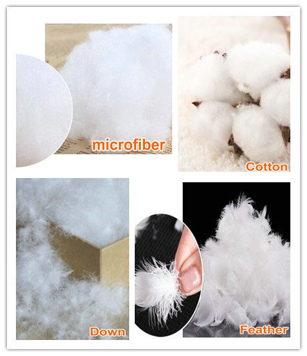 綿のマイクロファイバーいっぱいにダウンフェザー生地綿投球枕がエコテックス- テックス規格問屋・仕入れ・卸・卸売り