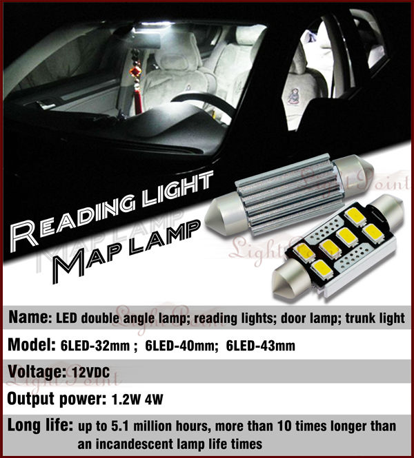 無極性!!絶爆光6連発5730チップ付け LED SMD ルームライト ルーム球 LED ルームランプハイワットSMD(32mm /36mm /42mm選択可能 )問屋・仕入れ・卸・卸売り