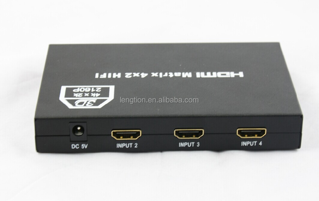 4x2の- ハイファイhdmi4x2のバージョン1.3の認証のためのフルhd1080p3dとサポート問屋・仕入れ・卸・卸売り