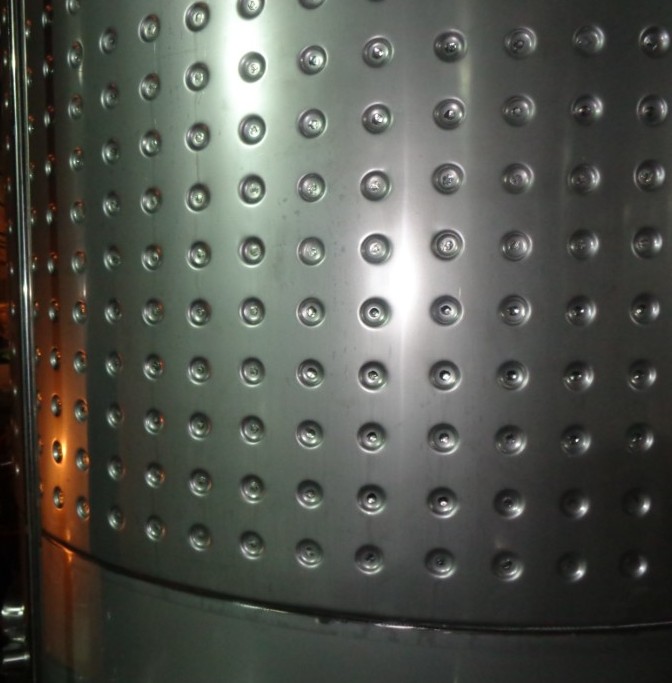 large capacity AISI304 dry red wine fermentation tank with insulation layer