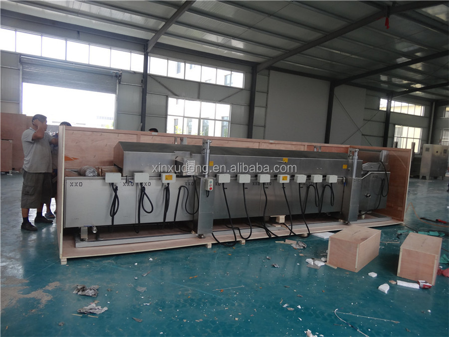 continuous snack frying machine