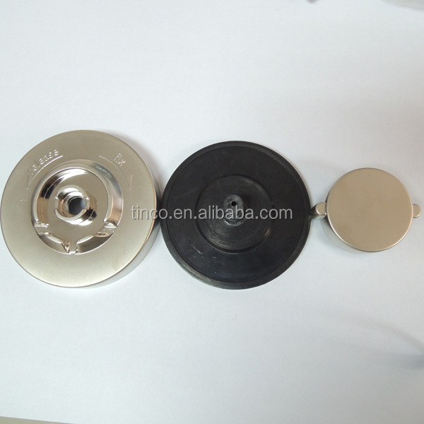 satin nickel rubber vacuum suction cup