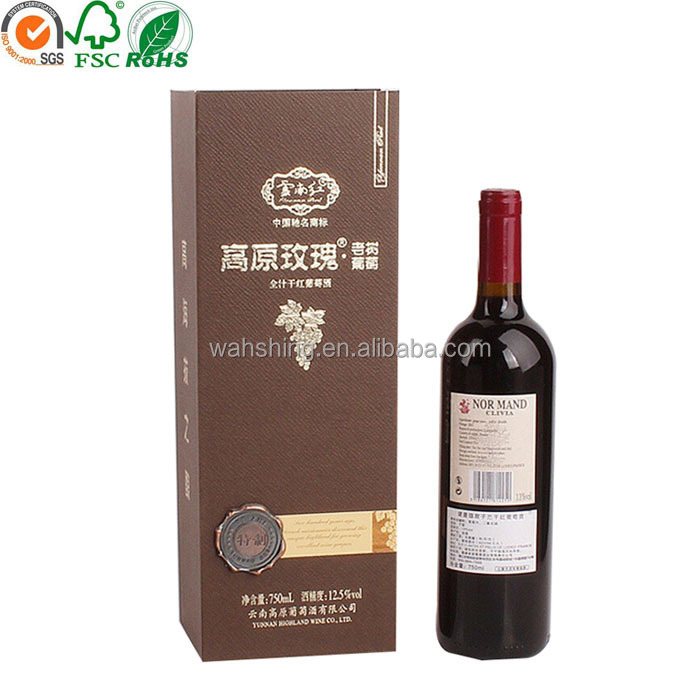 Custom wine box printing manufacturer luxury red wine box