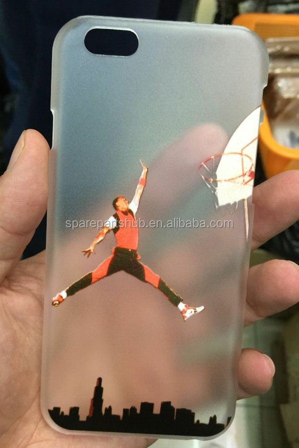 カスタマイズされた新透明硬質プラスチック製のバスケットボール選手pc背面ケースiphone5- 5s- 6- 6- プラス仕入れ・メーカー・工場