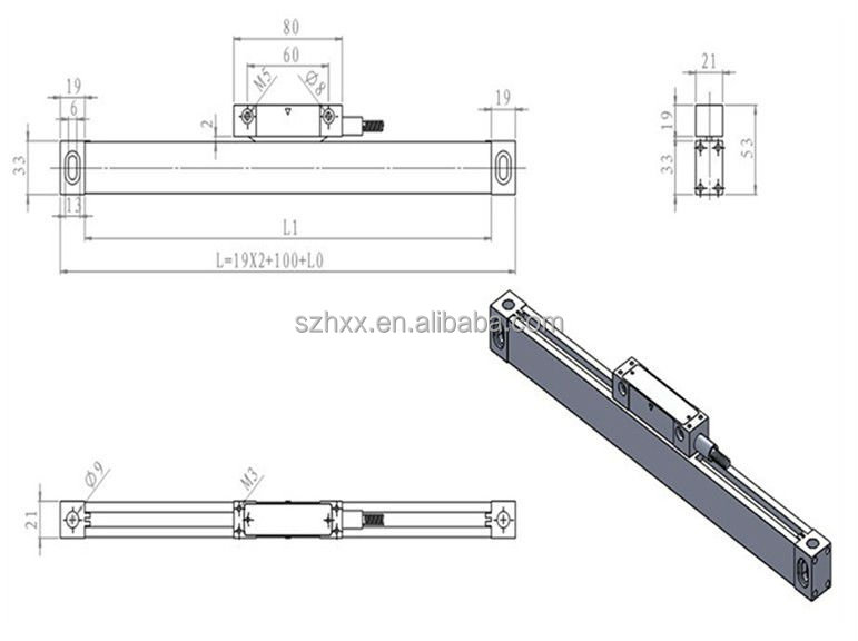 デジタル読み出しと31300mm*600mm*900mmリニアスケール仕入れ・メーカー・工場