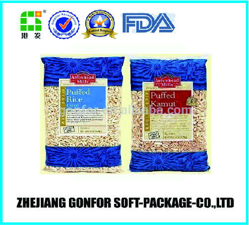 2014 high quality custom rice packing bag