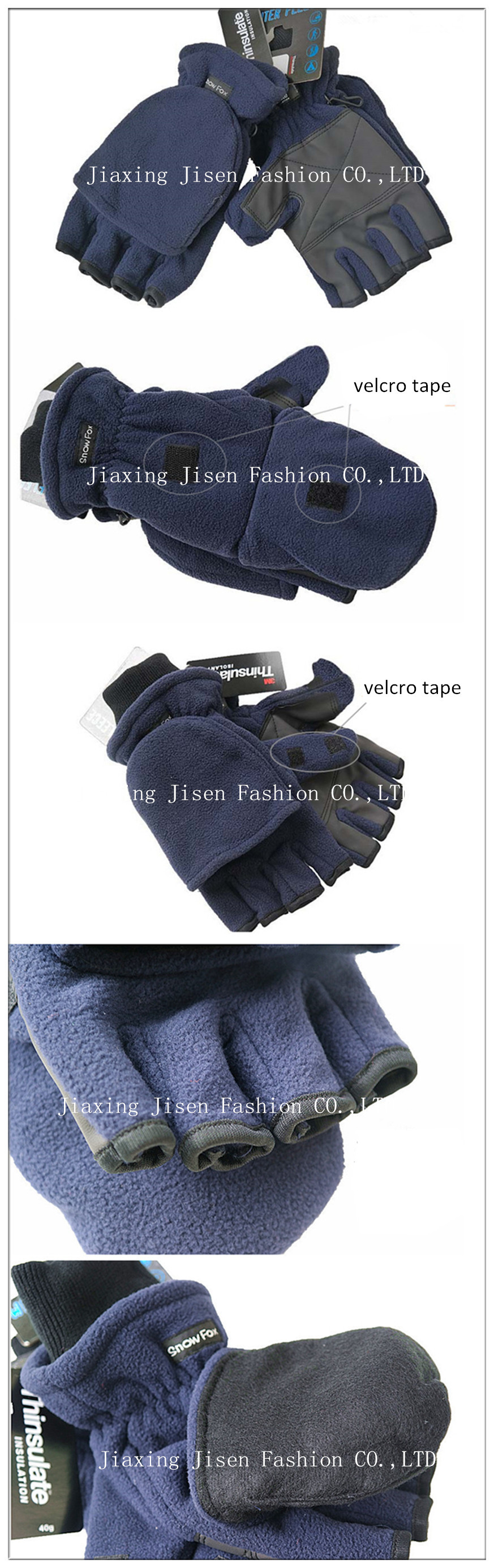 北極の冬フリース付きフリップ指なし手袋仕入れ・メーカー・工場