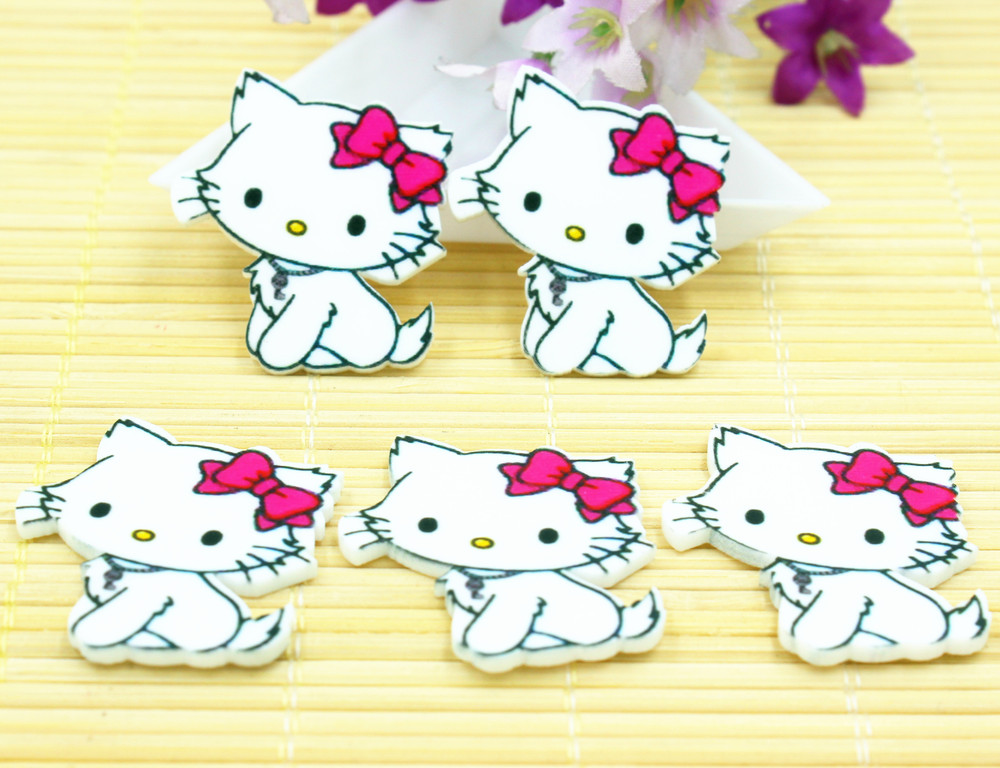 新しい到着の平面樹脂カボション樹脂kittycat子供のための電話のaccessaries問屋・仕入れ・卸・卸売り