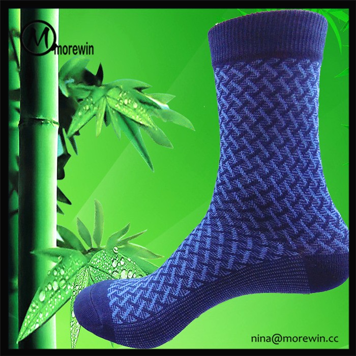 Morewin Wholesale Men's Black Classical 100 Bamboo Socks For Business