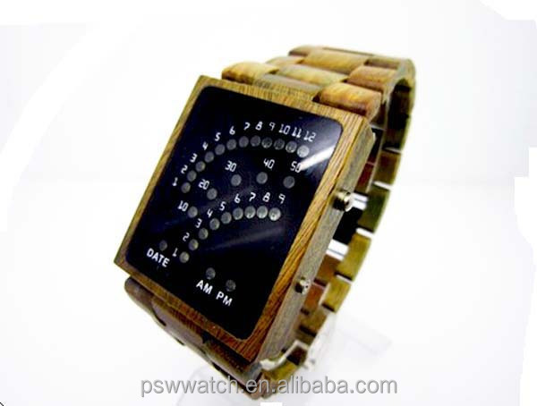 fashion led digital wood watch oem wood watch wholesale