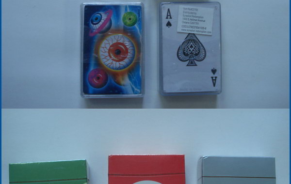 プラスチック製のボックスでcustumポーカーカードマジックのトリックはカードを再生する問屋・仕入れ・卸・卸売り