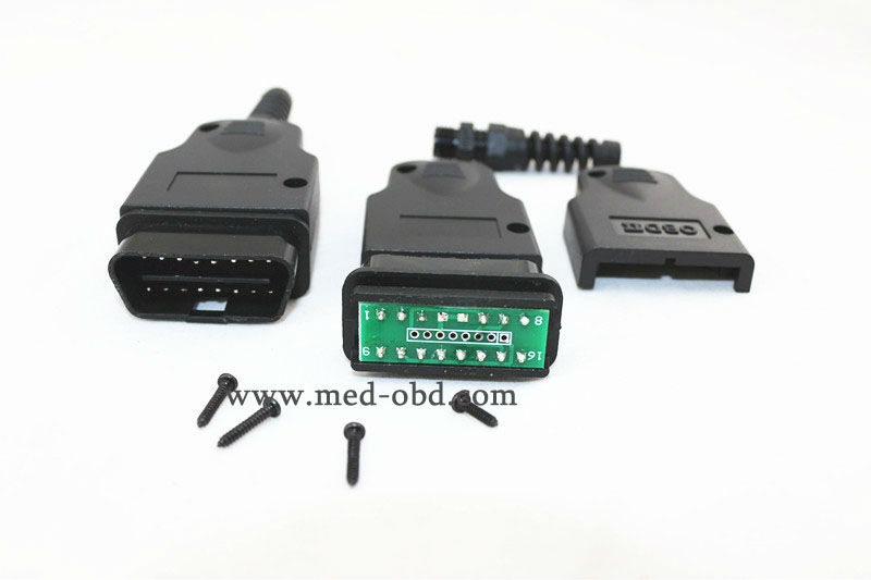 obd2j1962m16ピンコネクタpcbプラグエンクロージャ付きとストレインリリーフ仕入れ・メーカー・工場