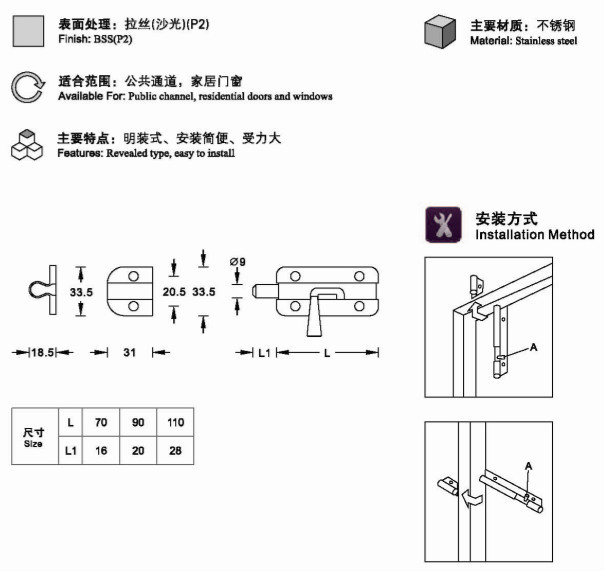 ステンレススチールフラッシュボルト仕入れ・メーカー・工場