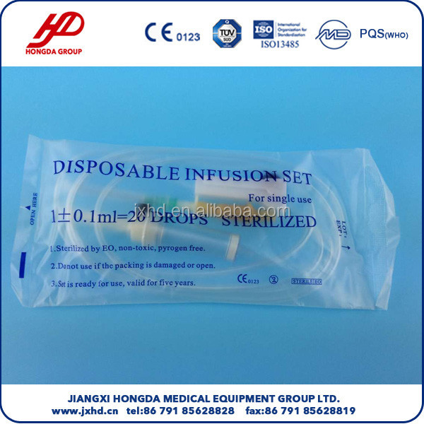 disposable infusion set with air filter with poly