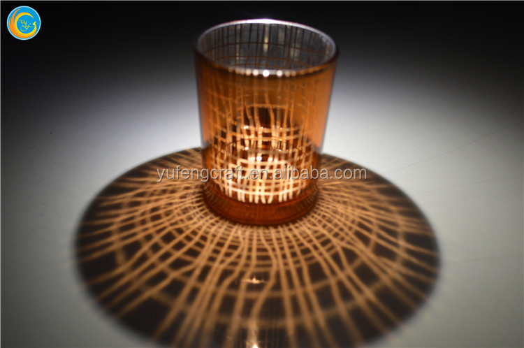 Light oro antiguo porta vasos vela vela caliente envases de vidrio ...