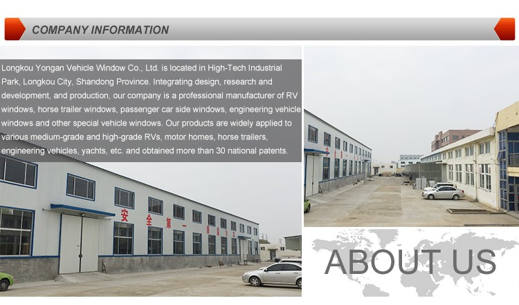 Aluminum Frame Door Materials Auto Awning Rv Windows Manual Gear For