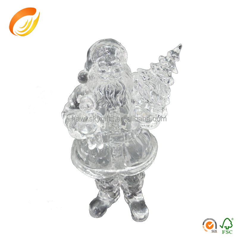 2015 best selling LED Christmas decorations Acrylic Santa Claus