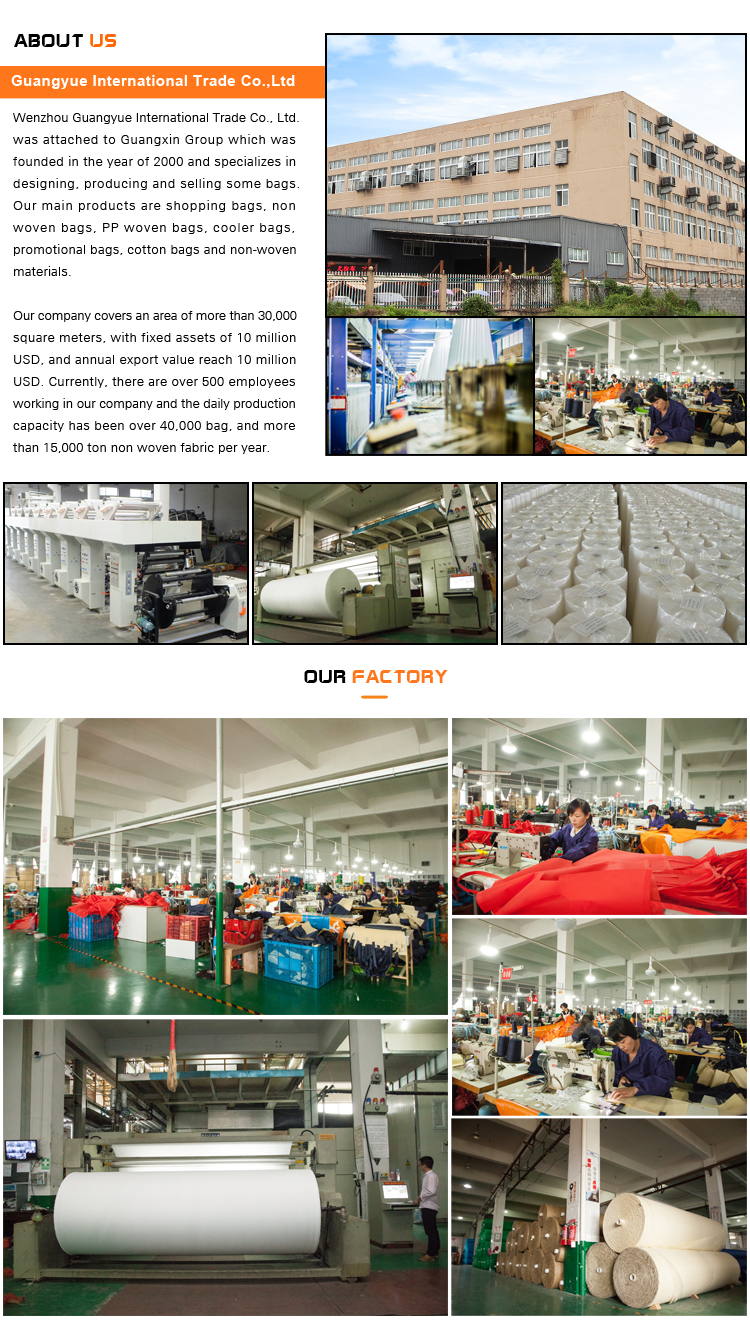 Guangyue Factory Wholesale Big Size Reusable PP Woven Laminated Tote Bags