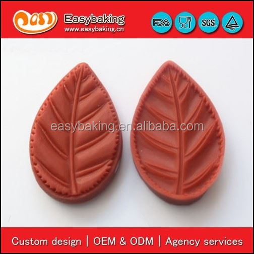 New arrival silicone maple leaf fondant cake decoration leaf