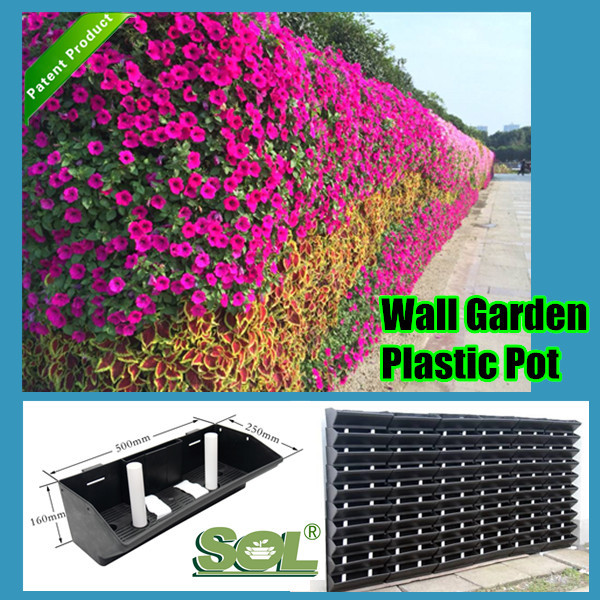 Wall Mounted Planters Plastic Vertical Garden Green Wall Pot And Planters Buy Wall Mounted